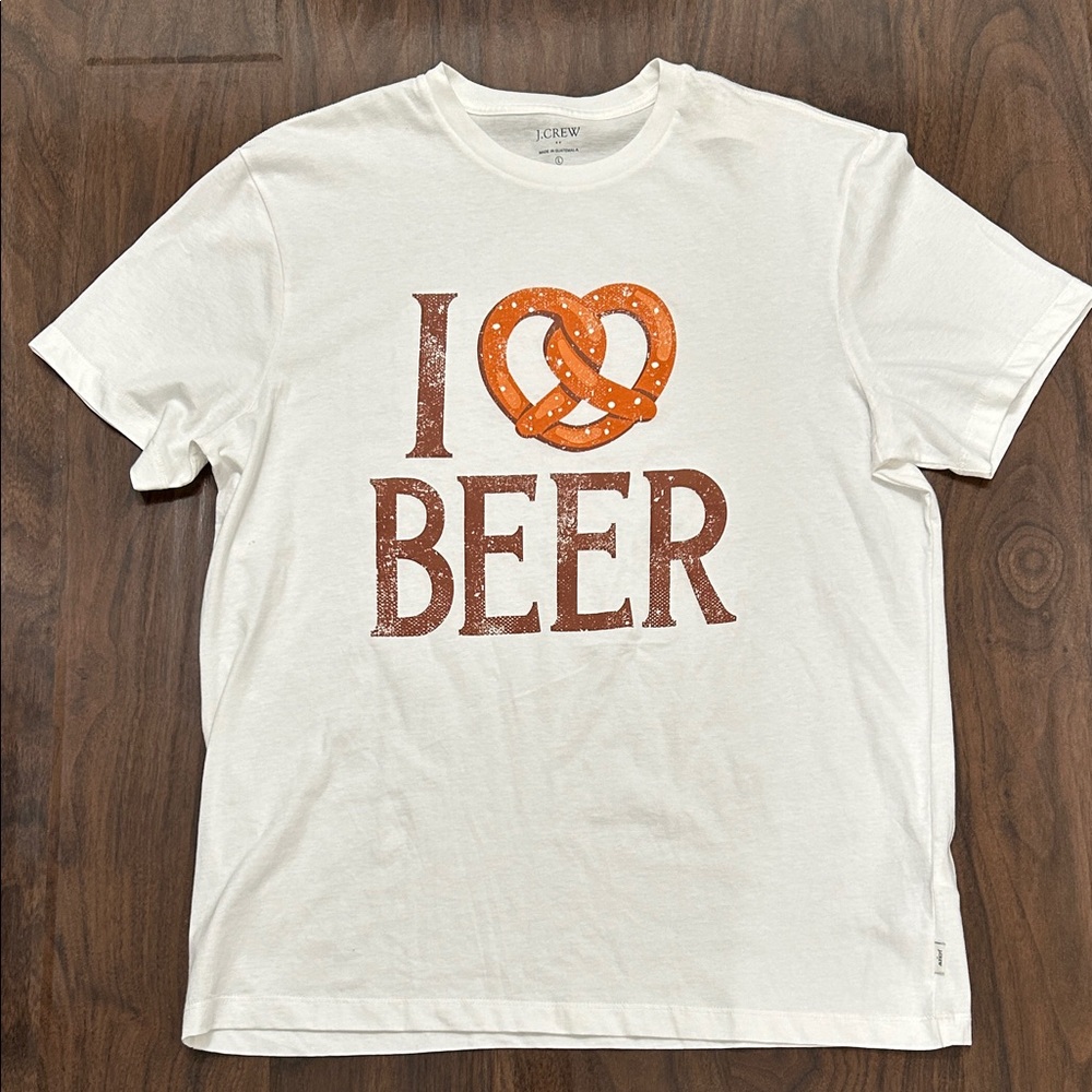 J. Crew White 'I Pretzel Beer' Graphic T-Shirt